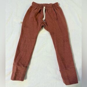 Cozy Kids Joggers in Rust sunset